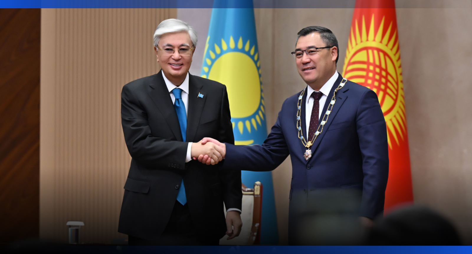 Image for Токаев наградил Президента Кыргызстана орденом «Алтын Қыран»